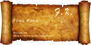 Frei Kata névjegykártya